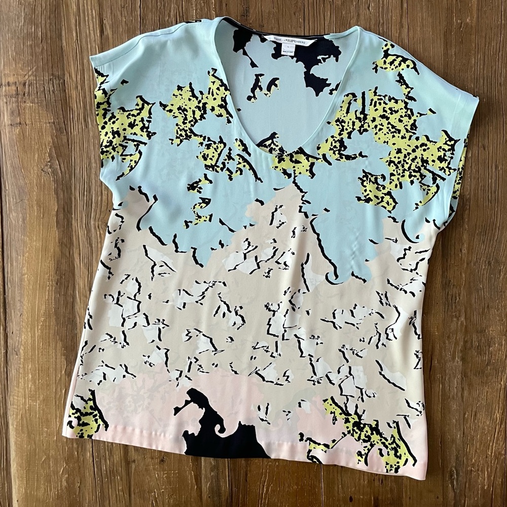 Diane Von Furstenberg silk top